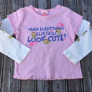 Girls size 3T california concepts pink kitty shirt